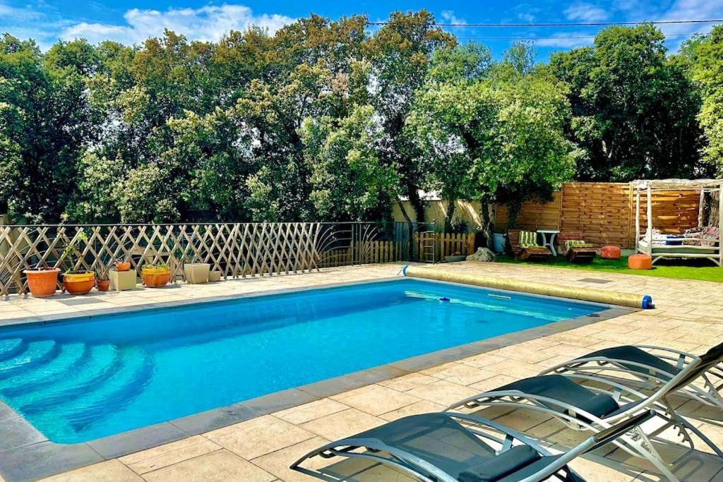 Appart Independent Garden Pool & Spa Sussargues Exterior photo