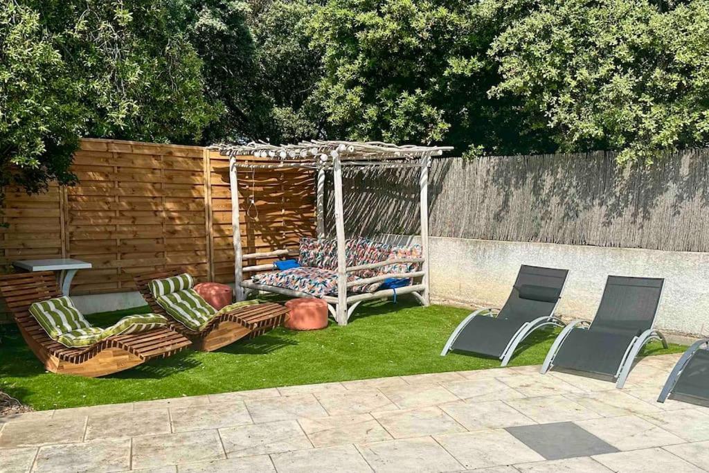 Appart Independent Garden Pool & Spa Sussargues Exterior photo